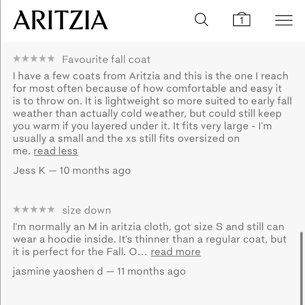 NWT Aritzia Wilfred JULIEN Coat - Picture 7 of 7